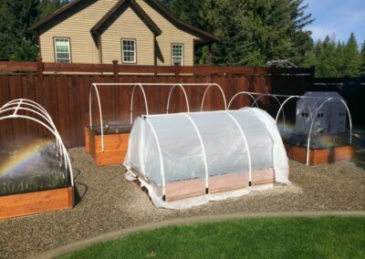 small garden greenhouse enclosure