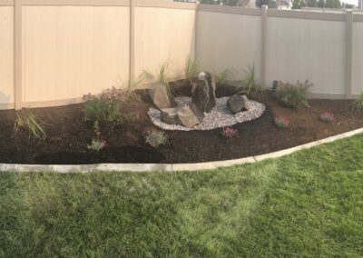small rock garden